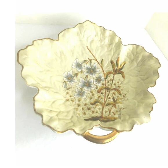 Victoria Carlsbad Other - Antique Victoria Carlsbad Austria Bohemia Platter Tray Floral Gilded